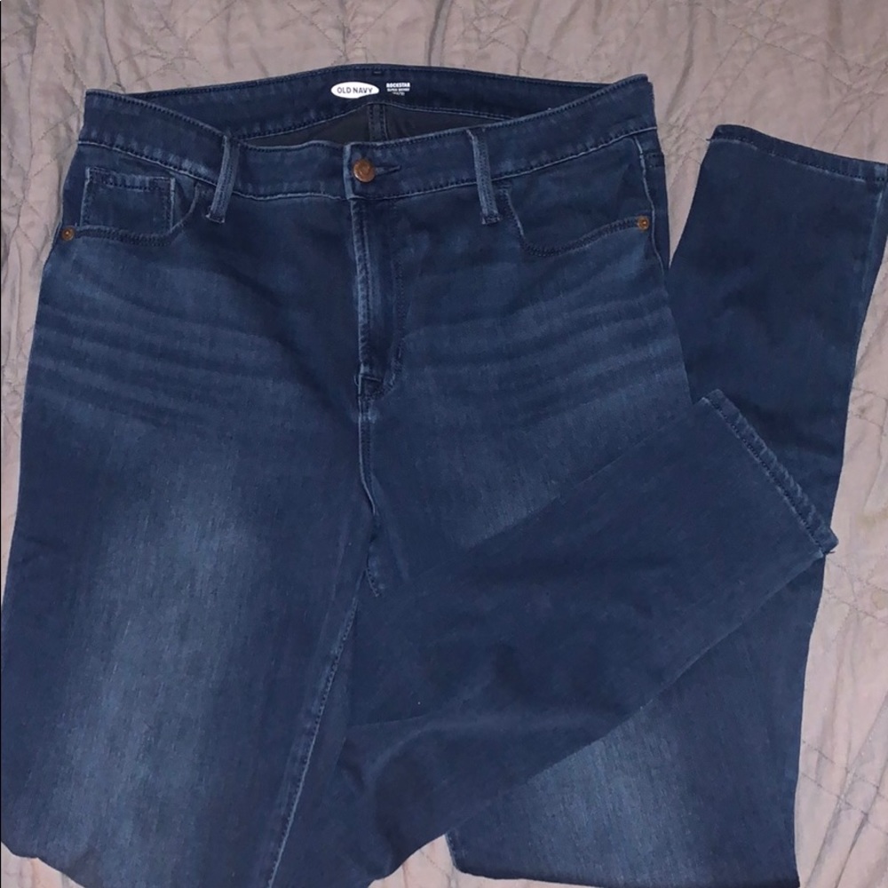 Dark Wash High Waist Skinny Jeans